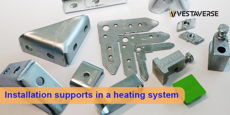 ساپورت های تأسیساتی در یک سیستم گرمایشی