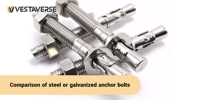 مقایسه انکر بولت استیل یا گالوانیزه