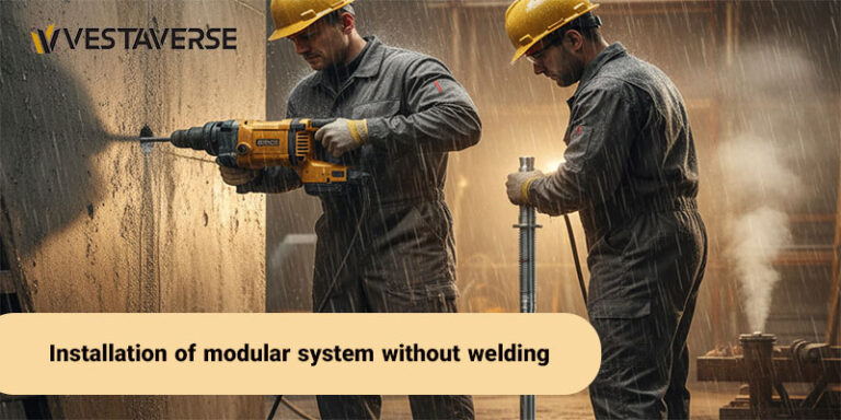 نصب سیستم مدولار بدون جوشکاری